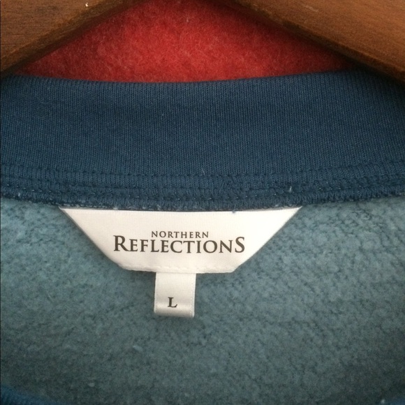 NWOT Size L Blue Northern Reflections Owl Sweatshirt - Picture 4 of 9